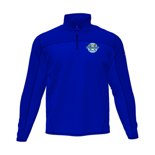 [CUS-DFW-QTRZ-PER-LSL-RYL-AS-LOGO2] Quarter Zip Pullover (Adult S, Royal, Logo 2)