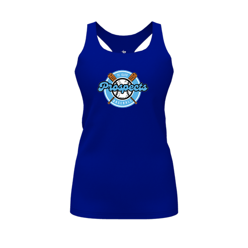 [FT0TRBRY-FYS-LOGO2] Decker Racerback Tank Top (Female Youth S, Royal, Logo 2)