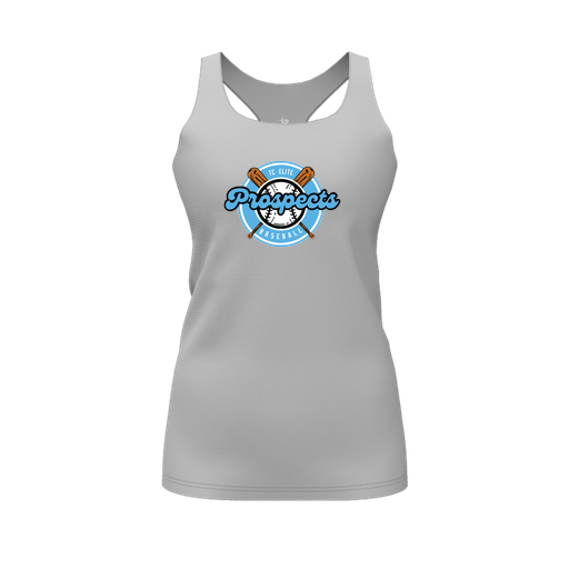 [FT0TRBGY-FYS-LOGO2] Decker Racerback Tank Top (Female Youth S, Gray, Logo 2)