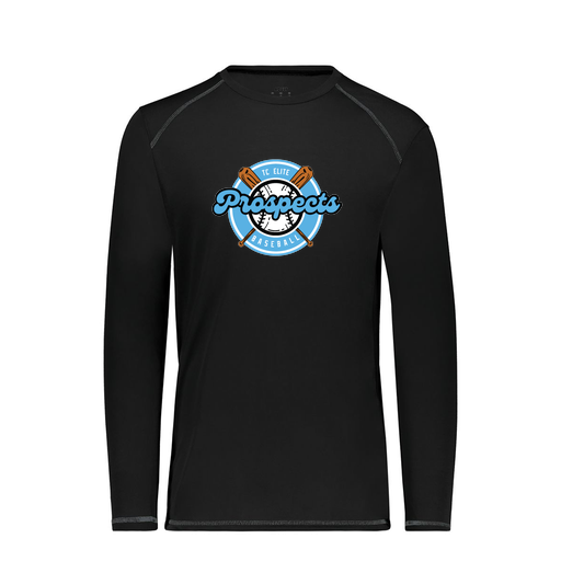 [6845.080.S-LOGO2] Men's SoftTouch Long Sleeve (Adult S, Black, Logo 2)
