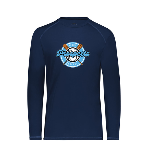 [6845.065.S-LOGO2] Men's SoftTouch Long Sleeve (Adult S, Navy, Logo 2)