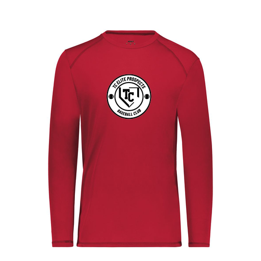 [6845.083.S-LOGO1] Men's SoftTouch Long Sleeve (Adult S, Red, Logo 1)