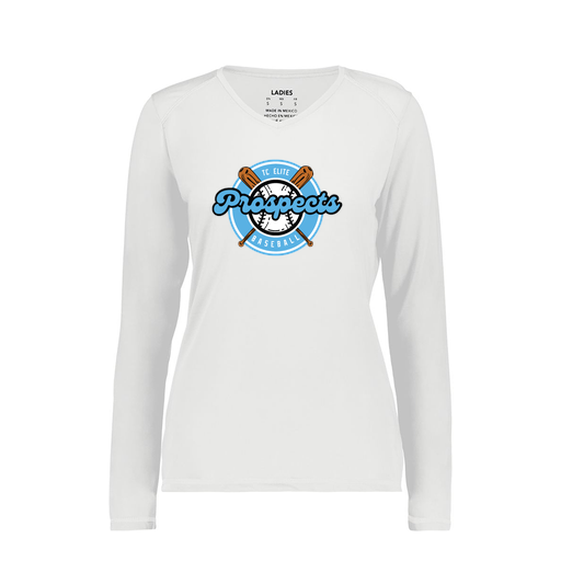 [6847.005.XS-LOGO2] Women's SoftTouch Long Sleeve (Female Adult XS, White, Logo 2)