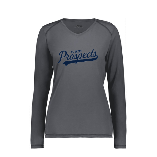 [6847.98D.XS-LOGO3] Women's SoftTouch Long Sleeve (Female Adult XS, Gray, Logo 3)