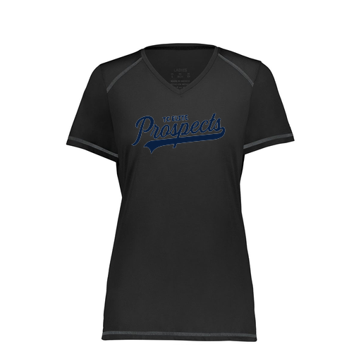 [6844.080.XS-LOGO3] Women's SoftTouch Short Sleeve (Female Adult XS, Black, Logo 3)