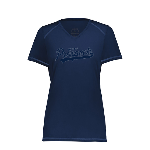 [6844.065.XS-LOGO3] Women's SoftTouch Short Sleeve (Female Adult XS, Navy, Logo 3)