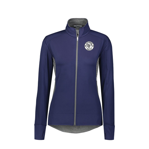 [371263.H71.S-LOGO1] Girls FreeForm Jacket (Female Youth S, Navy, Logo 1)
