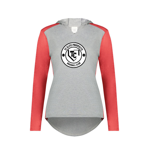 [6902.27V.XS-LOGO1] Ladies Vintage Hoodie (Female Adult XS, Red, Logo 1)