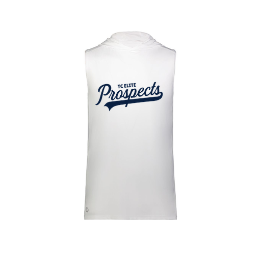 [222590.005.XS-LOGO3] Men's CoolDry Sleeveless Hoodie (Adult XS, White, Logo 3)