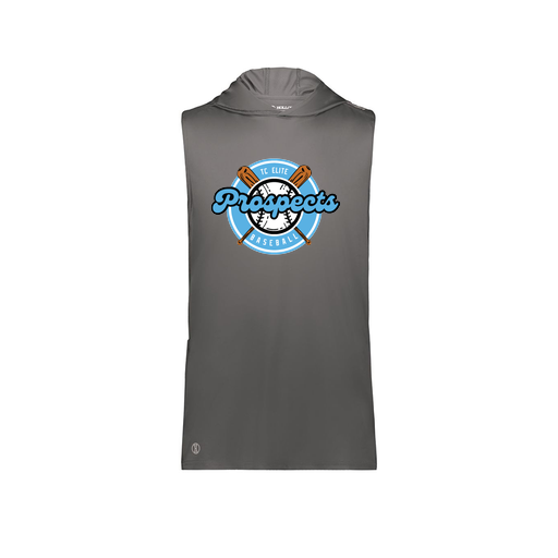 [222590.98D.XS-LOGO2] Men's CoolDry Sleeveless Hoodie (Adult XS, Gray, Logo 2)
