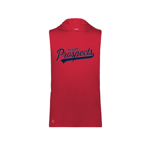 [222590.083.XS-LOGO3] Men's CoolDry Sleeveless Hoodie (Adult XS, Red, Logo 3)