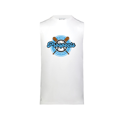 [222593.005.S-LOGO2] Men's CoolDry TankTop (Adult S, White, Logo 2)