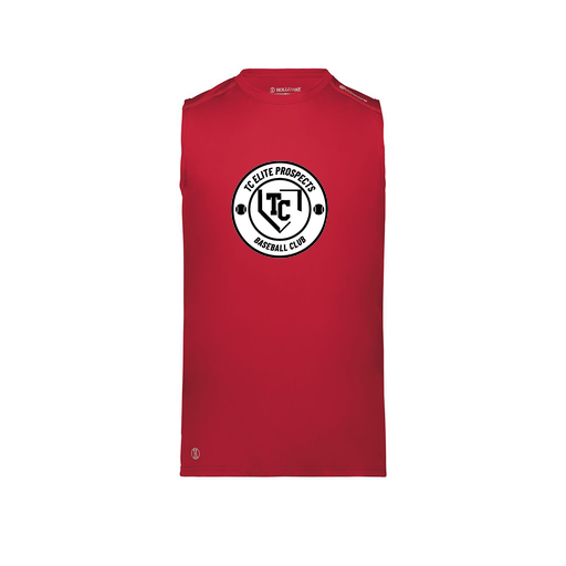 [222593.083.S-LOGO1] Men's CoolDry TankTop (Adult S, Red, Logo 1)