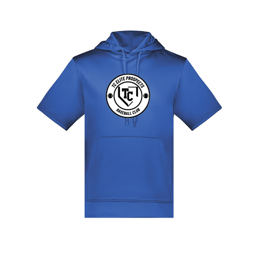 [6871.060.S-LOGO1] Men's Dri Fit Short Sleeve Hoodie (Adult S, Royal, Logo 1)