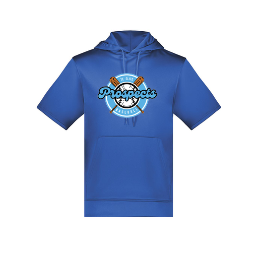 [6871.060.S-LOGO2] Men's Dri Fit Short Sleeve Hoodie (Adult S, Royal, Logo 2)