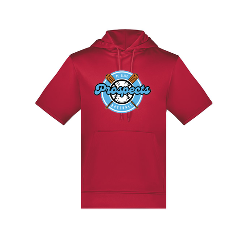 [6871.083.S-LOGO2] Men's Dri Fit Short Sleeve Hoodie (Adult S, Red, Logo 2)