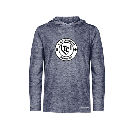 [FOLHCGNV-AS-LOGO1] Decker Men's Charge Hoodie (Adult S, Navy, Logo 1)