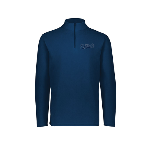 [6863.065.XS-LOGO3] Men's MicroFleece 1/4 Zip Pullover (Adult XS, Navy, Logo 3)