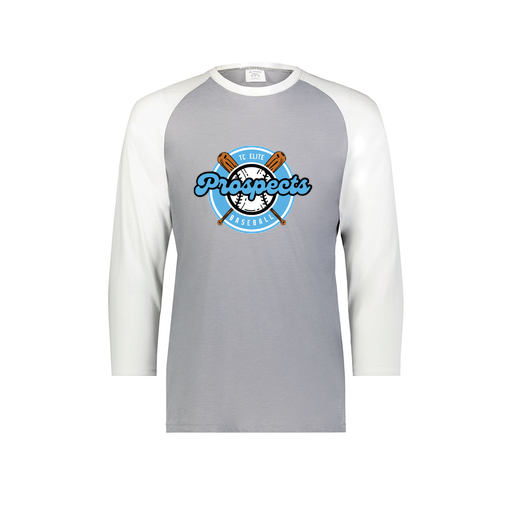 [6880.74S.S-LOGO2] Youth Vintage 3/4 T-Shirt (Youth S, White, Logo 2)