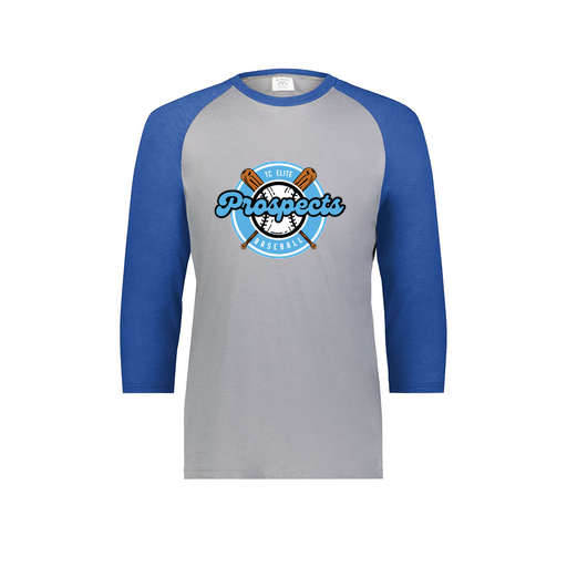 [6880.28V.S-LOGO2] Youth Vintage 3/4 T-Shirt (Youth S, Royal, Logo 2)