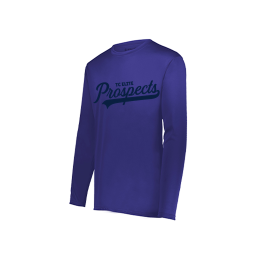 [222822.747.XS-LOGO3] Men's LS Smooth Sport Shirt (Adult XS, Purple, Logo 3)