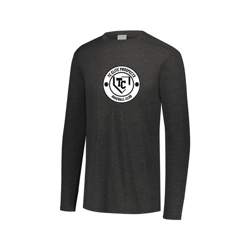 [FTLCUBBK-AXS-LOGO1] Decker Men's Tri-Blend T-Shirt - Long Sleeve (Adult XS, Black, Logo 1)