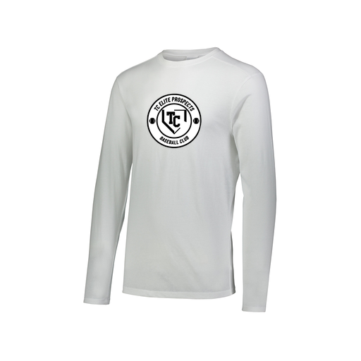 [FTLCUBWH-AXS-LOGO1] Decker Men's Tri-Blend T-Shirt - Long Sleeve (Adult XS, White, Logo 1)