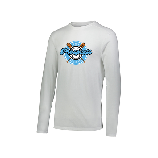 [FTLCUBWH-AXS-LOGO2] Decker Men's Tri-Blend T-Shirt - Long Sleeve (Adult XS, White, Logo 2)