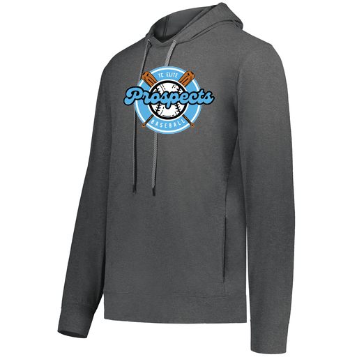 [222598.013.S-LOGO2] Men's Ventura Thin Knit Hoodie (Adult S, Gray, Logo 2)