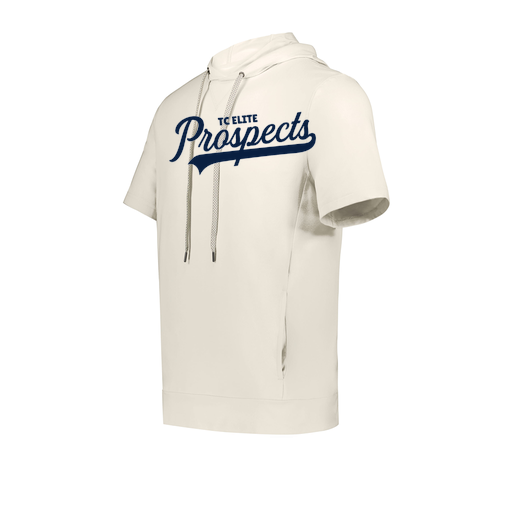 [222505.907.S-LOGO3] Men's Venturs Soft Knit Short Sleeve Hoodie (Adult S, White, Logo 3)