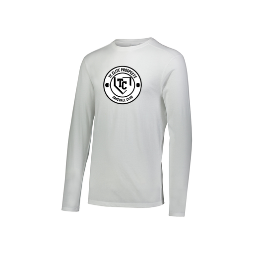 [FTLCUBWH-YS-LOGO1] Decker Youth Tri-Blend T-Shirt - Long Sleeve (Youth S, White, Logo 1)