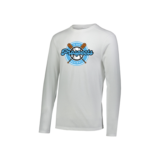 [FTLCUBWH-YS-LOGO2] Decker Youth Tri-Blend T-Shirt - Long Sleeve (Youth S, White, Logo 2)
