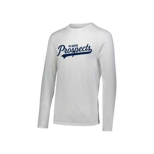 [FTLCUBWH-YS-LOGO3] Decker Youth Tri-Blend T-Shirt - Long Sleeve (Youth S, White, Logo 3)