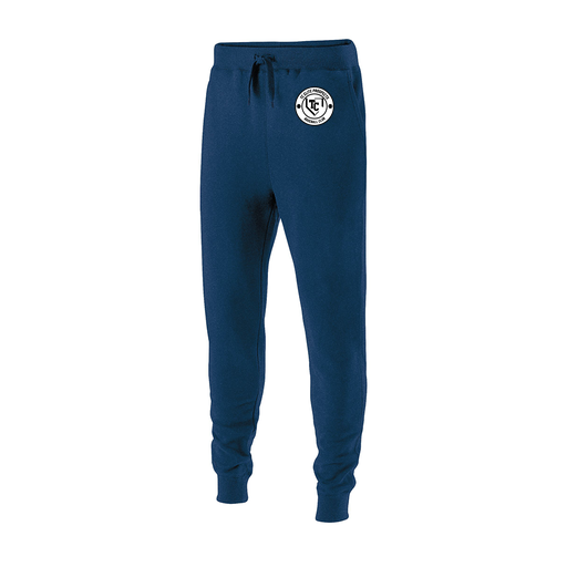 [229648.065.S-LOGO1] Youth 60/40 Fleece Jogger (Youth S, Navy, Logo 1)