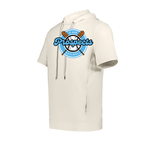[222605-WHT-YS-LOGO2] YOUTH VENTURA SOFT KNIT SHORT SLEEVE HOODIE (Youth S, White, Logo 2)