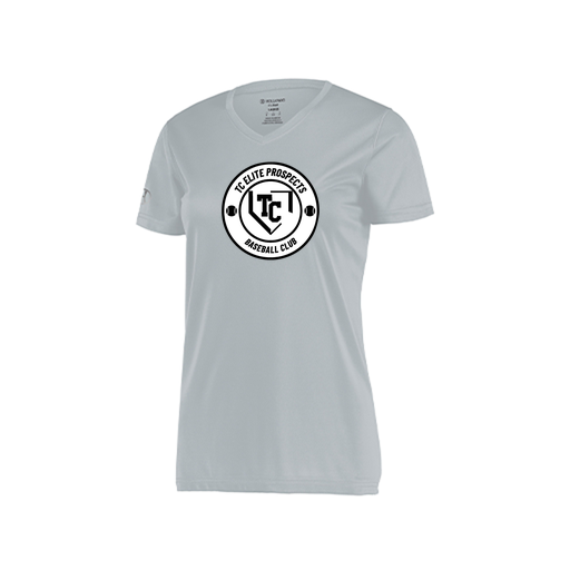 [222820.099.S-LOGO1] Ladies Movement Dri Fit Shirt (Female Adult S, Silver, Logo 1)