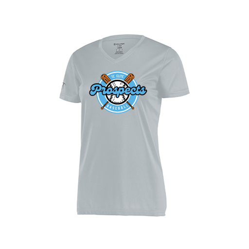 [222820.099.S-LOGO2] Ladies Movement Dri Fit Shirt (Female Adult S, Silver, Logo 2)